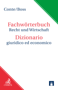 Conte/Boss: Wörterbuch Recht und Wirtschaft DE-IT-DE UPDATE