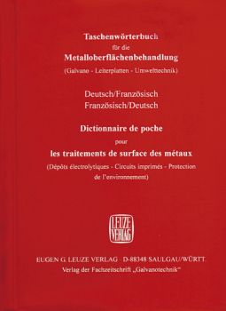 Taschenwörterbuch für die Metalloberflächenbehandlung DE-FR, FR-DE