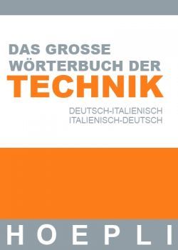 Onlinezugang Hoepli-Wörterbuch Technik Italienisch und Deutsch