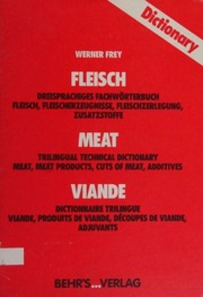 Fleisch Fachwörterbuch